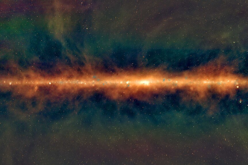 What the galactic centre of the Milk Way looks like in the radio spectrum.