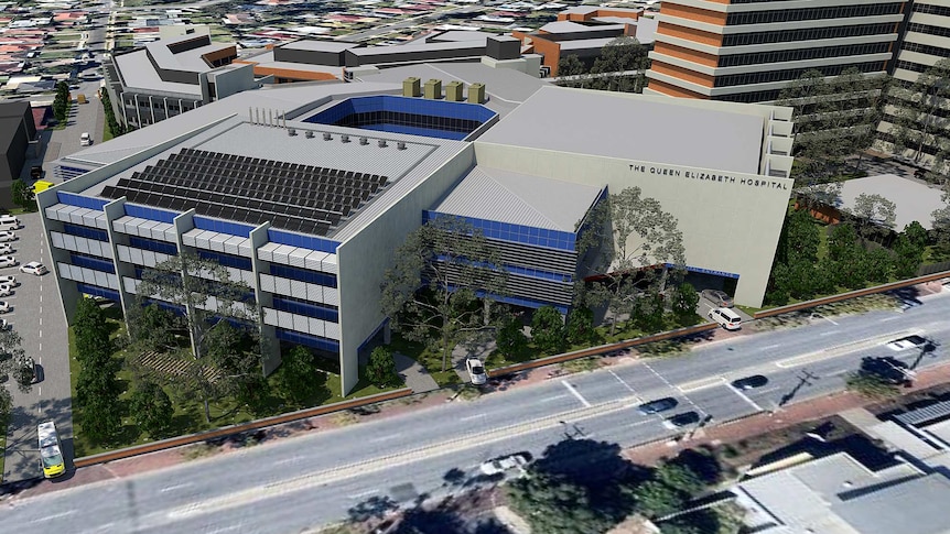The concept plan of the $250 million upgrade to the Queen Elizabeth Hospital.