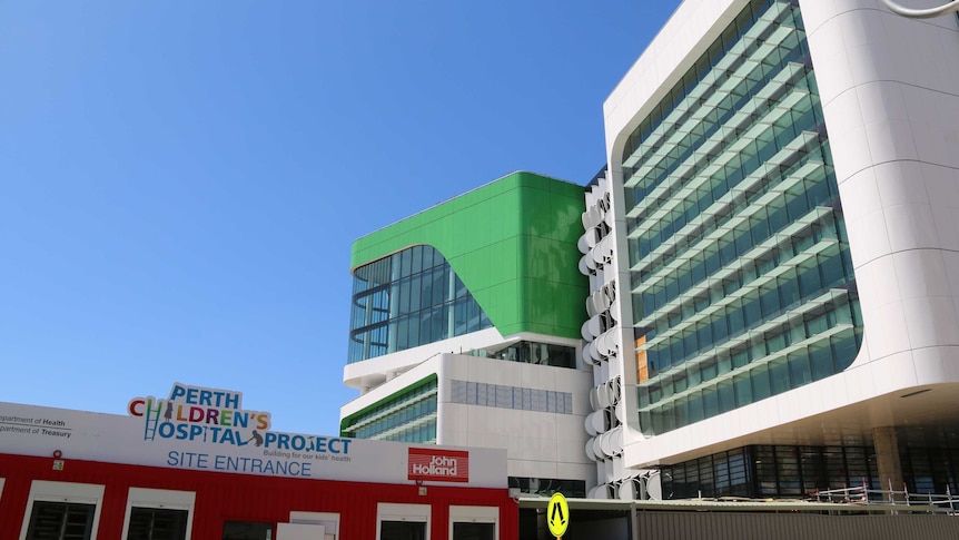 New Perth Children's hospital construction site.