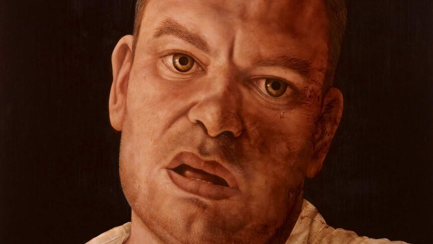 Fight Club: Jason Benjamin's entry in the Archibald Prize 2013.