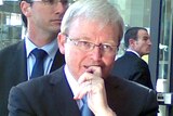 Prime Minister Kevin Rudd deep in thought