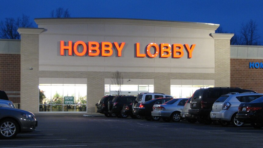 The facade of a Hobby Lobby store