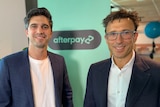 Cofounders in Afterpay's Melbourne office in February 2021. 
