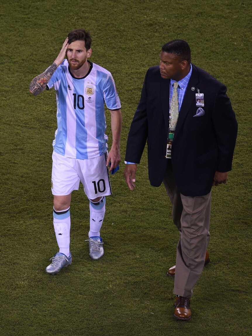 Messi dejected after penalty miss