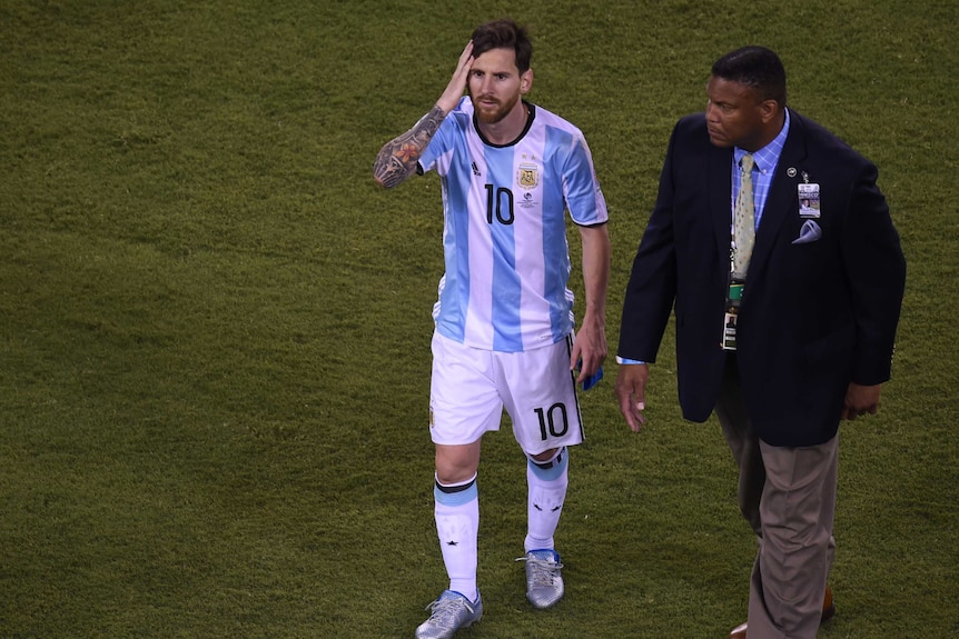 Messi dejected after penalty miss