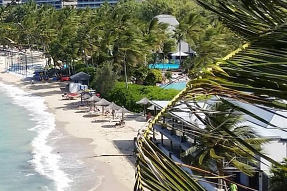 Before: Hamilton Island in the lead-up to Cyclone Debbie.