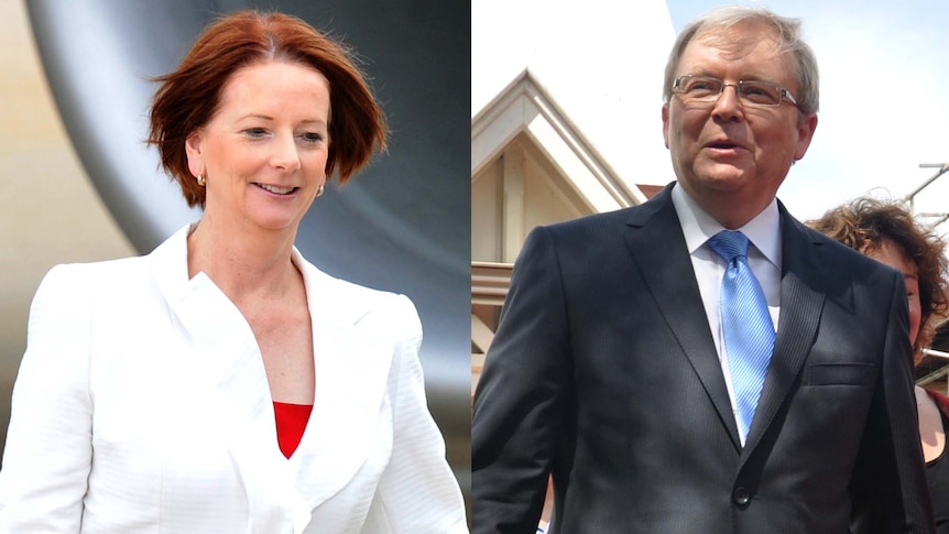 Leadership showdown ... Julia Gillard is expected to see off Kevin Rudd's challenge in Monday's leadership spill.