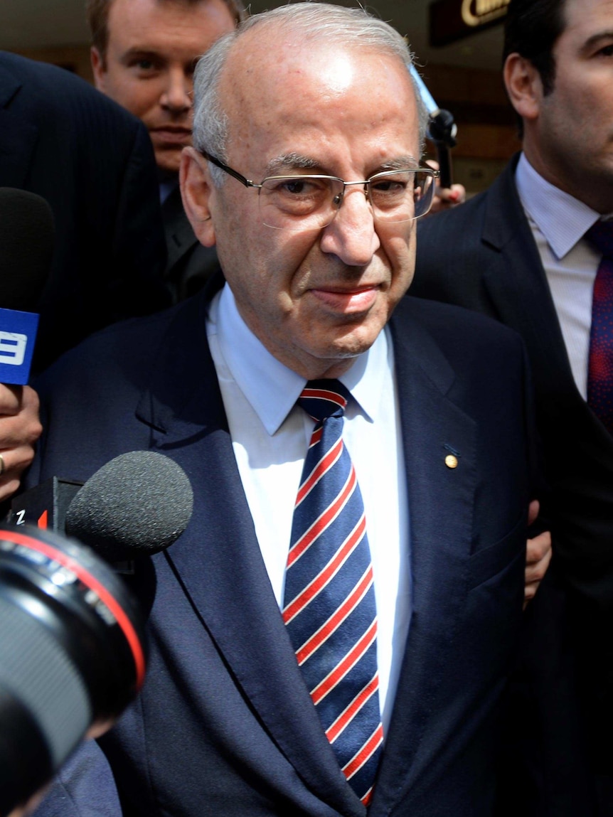 Eddie Obeid leaves the ICAC inquiry.