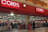 Coles supermarket entrance in Broadmeadows.