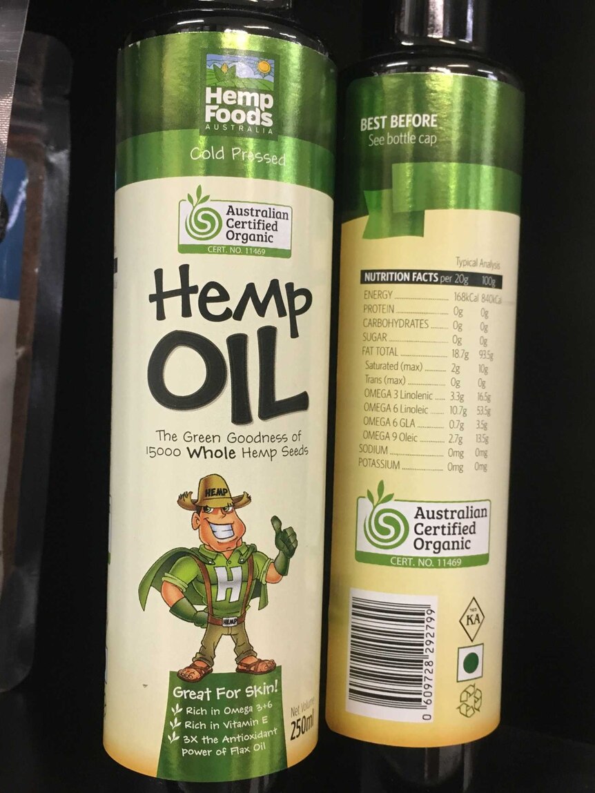 Hemp oil can.