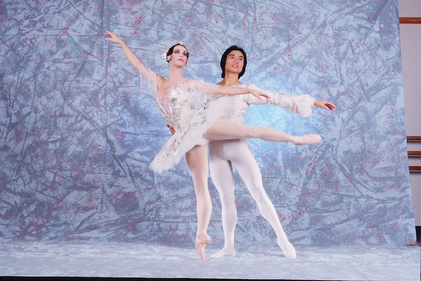 Mary and Li performing The Nutcracker in Houston in 1987.