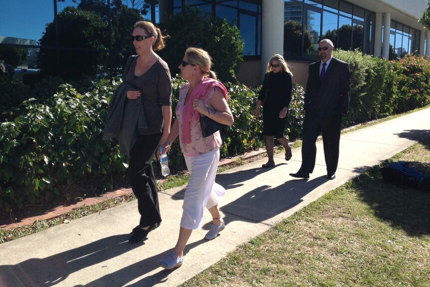 Andrea Shoesmith (in pink), Brad Steer (behind).