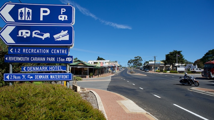 The main street of Denmark on WA's South Coast