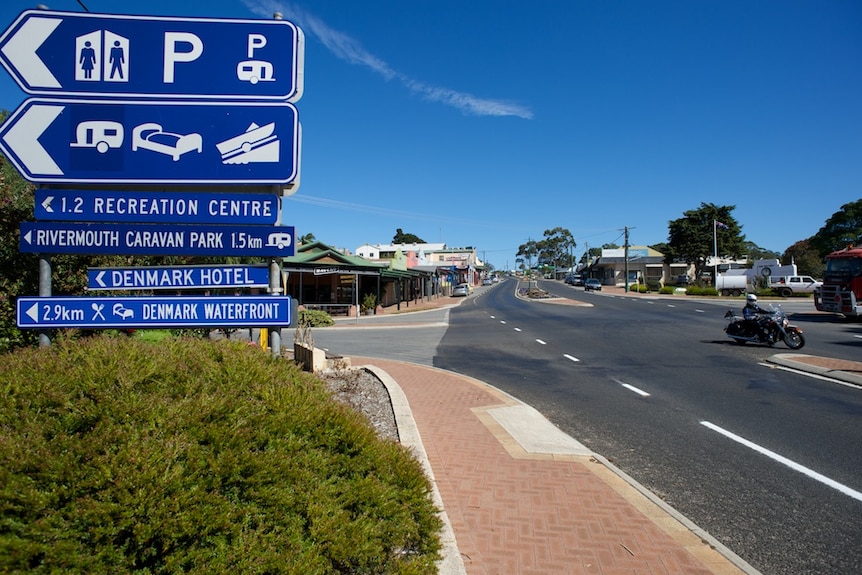 The main street of Denmark on WA's South Coast