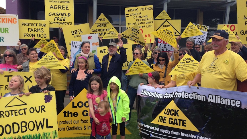 Fracking protest at Mount Gambier