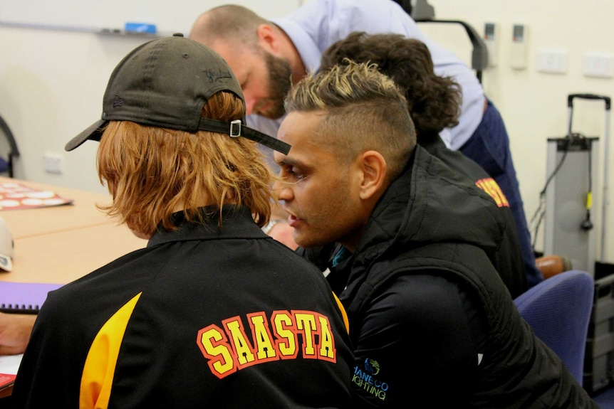 Dom Barry and Mount Gambier student.