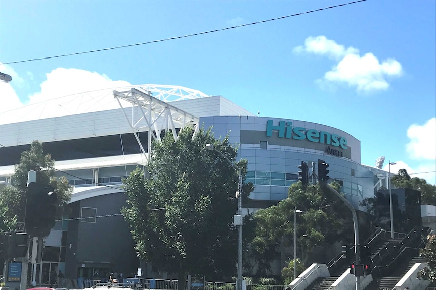 Hisense Arena, at Melbourne Park, during the Australian Open.