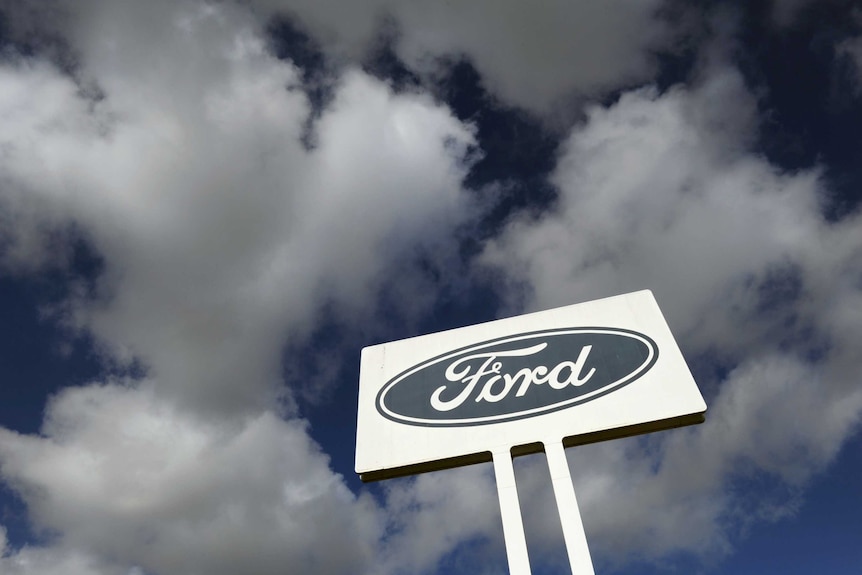 The Ford sign outside the company's Melbourne head office
