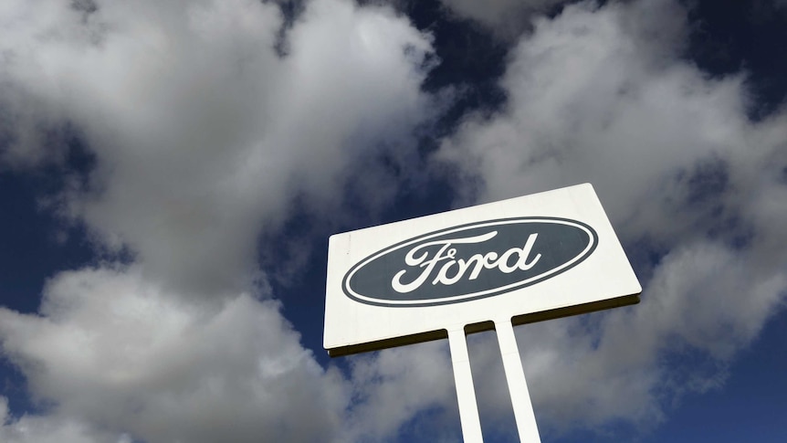 The Ford sign outside the company's Melbourne head office