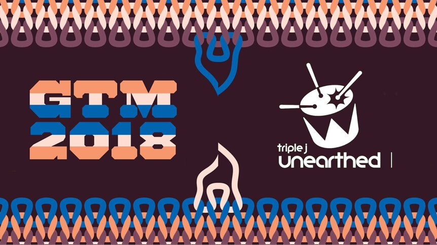 A composite image of the Groovin the Moo and triple j Unearthed logos