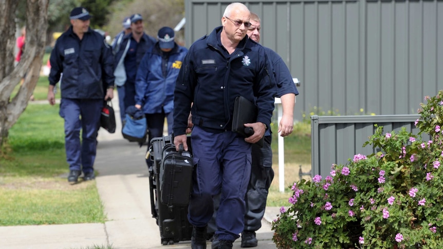 Forensics arrive at Seabrook house