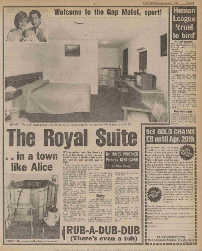 The Daily Mirror was sold exclusive photos from inside the suite, taken just hours before the Royal's arrival.