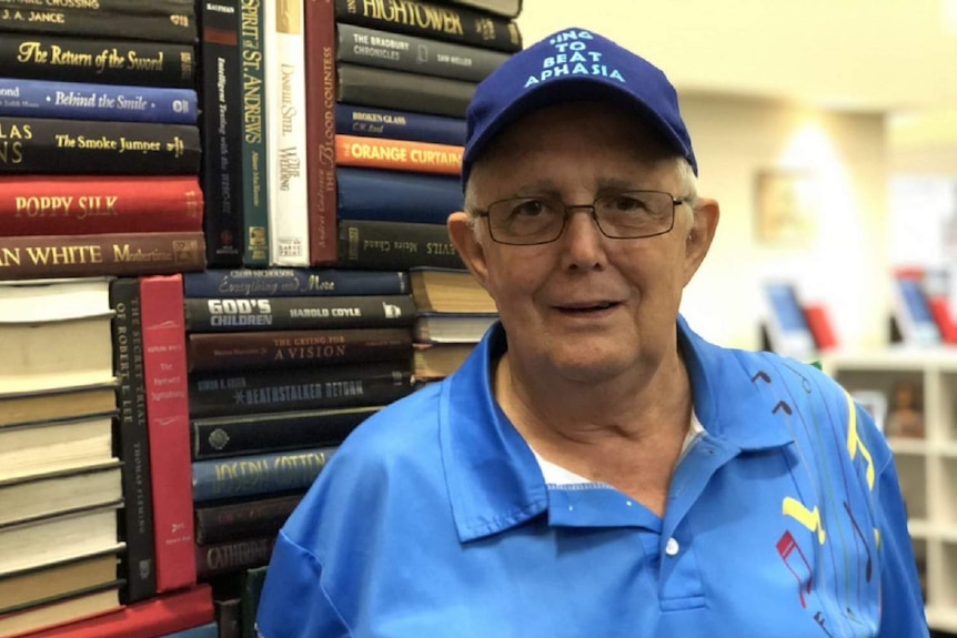 Band manager Peter Stuart helps run a choir for aphasia sufferers who are struggling with their speech after a brain injury.