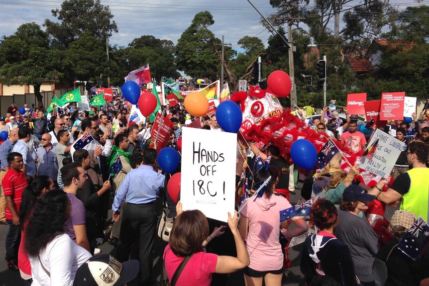 Protesters in Lakemba