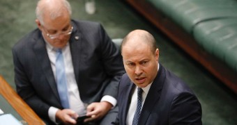 Treasurer Josh Frydenberg in Parliament.