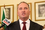 Barnaby Joyce speaks at his first press conference as leader of the Nationals.
