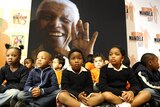 South African schoolchildren prepare to celebrate Nelson Mandela's birthday.