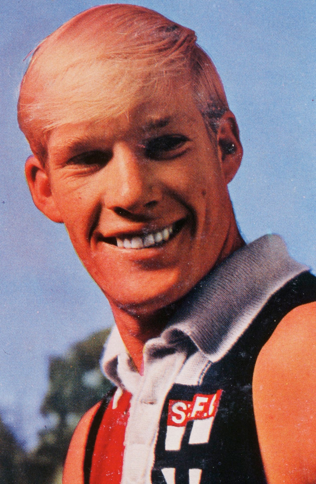 An old photo of Carl Ditterich in St Kilda uniform. 