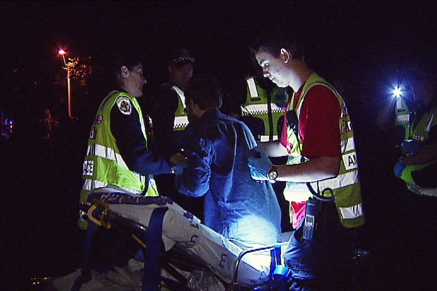 Paramedics treat man at Edinburgh Gardens on NYE