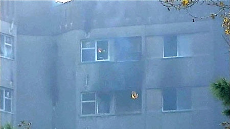 Apartments hit: Iran is mourning those killed in the crash.