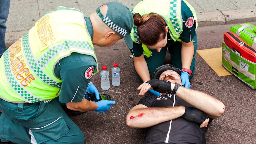 Cyclist struck