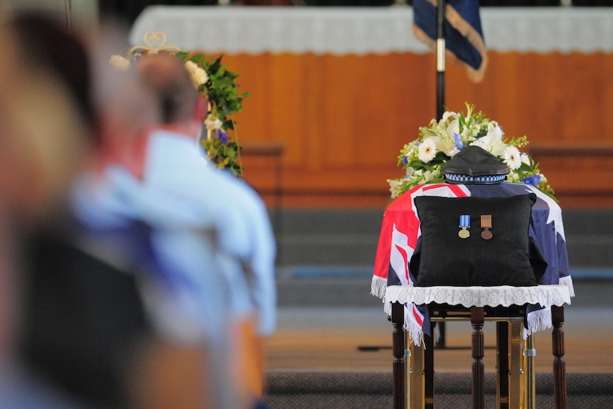 Senior Constable David Rixon is farewelled