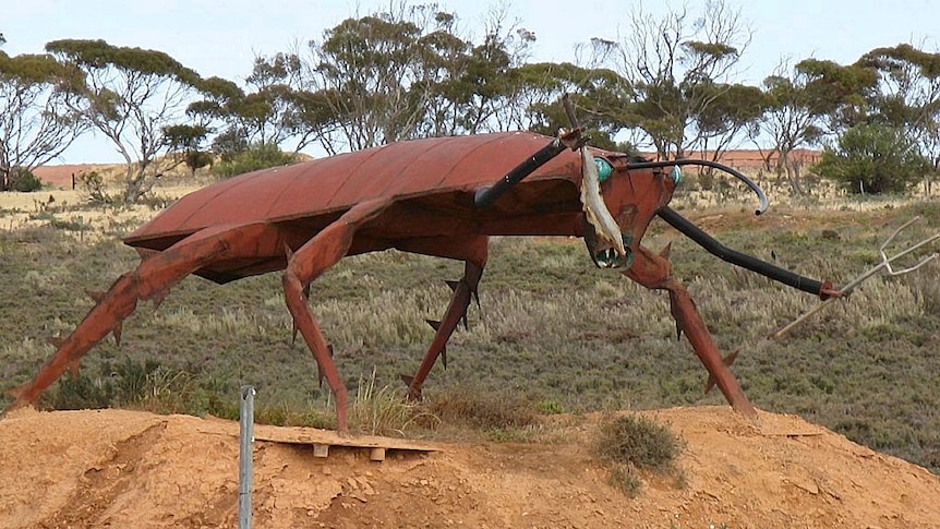 Cockroach sculpture