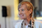 Fiona Richardson is sworn in at Government House in Melbourne after the 2014 election.