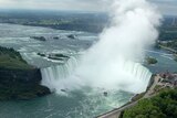 The Japanese student plunged into the fast-flowing waters near the brink of Horseshoe Falls.