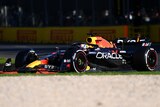 Max Verstappen driving his F1 Red Bull car the Australian Grand Prix