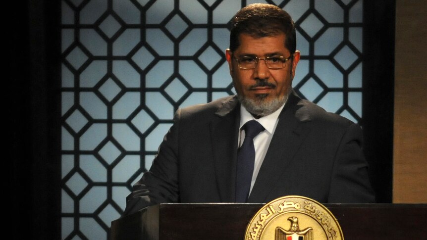 Mursi gives first televised address