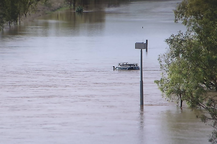 Car crossing floodway 2