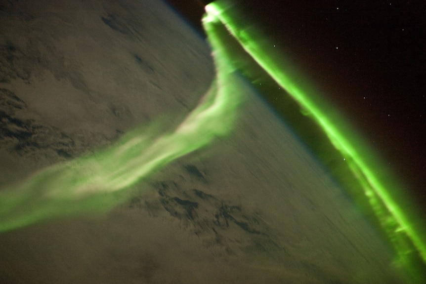 Aurora Australis over the Southern Indian Ocean from the ISS