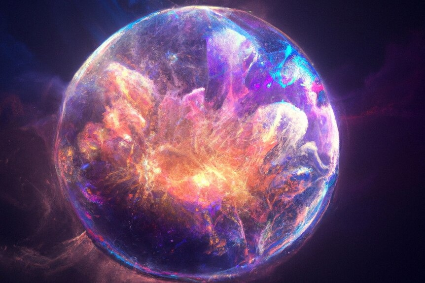 A perfectly spherical explosion, called a kilonova.