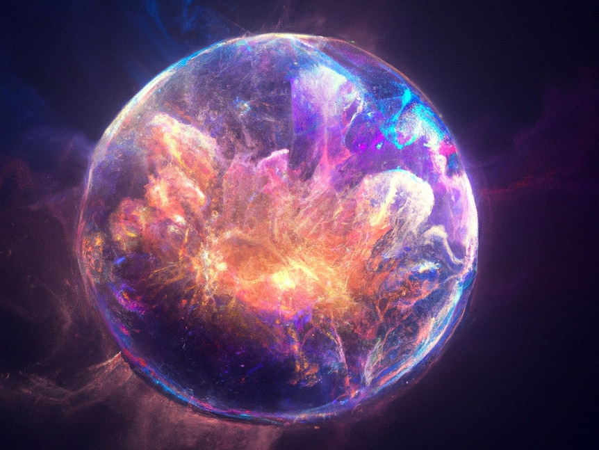 A perfectly spherical explosion, called a kilonova.