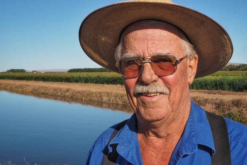 A close up of Kununurra seed grower Spike Dessert.