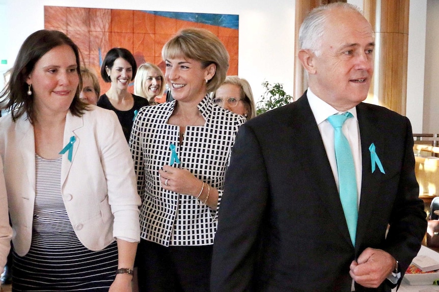 MPs with PM in Parliament House