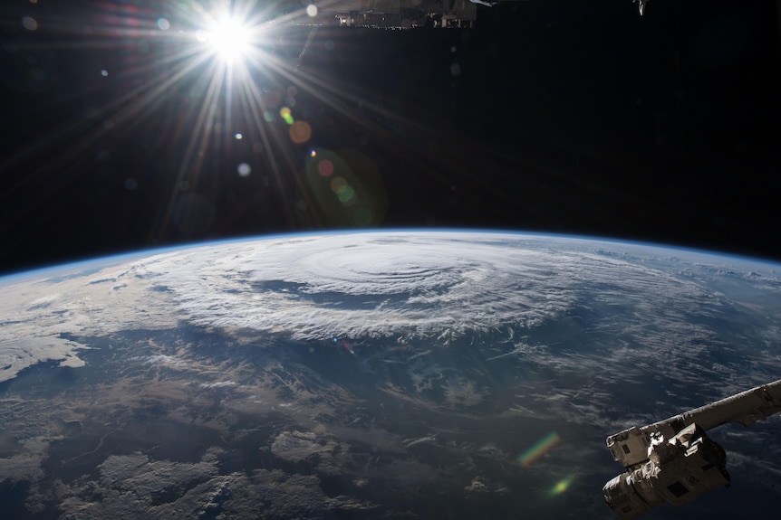 cyclone seen from space