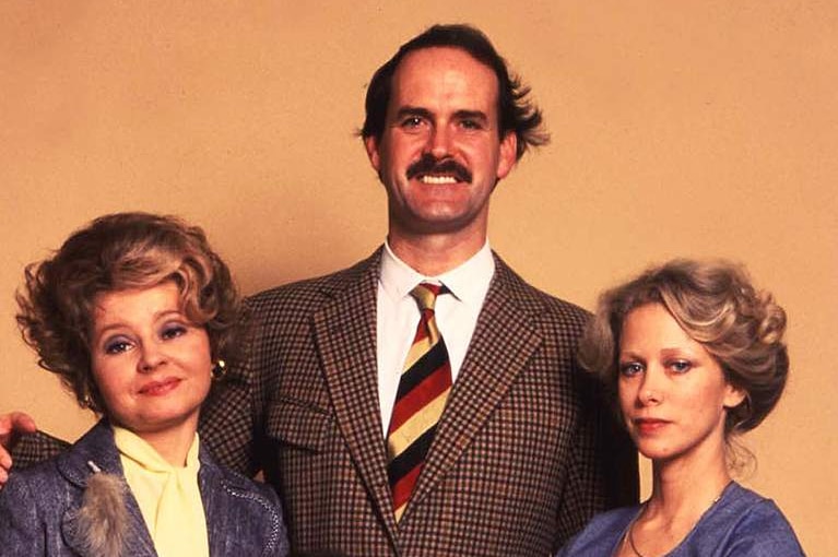 The cast of the classic British comedy, Fawlty Towers