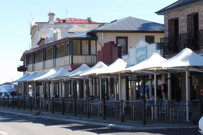 Street in Strahan.